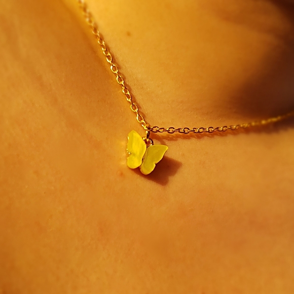 Jewelry - Yellow Butterfly Necklace
